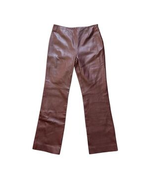 Siena Studio Brown Leather Pants 8